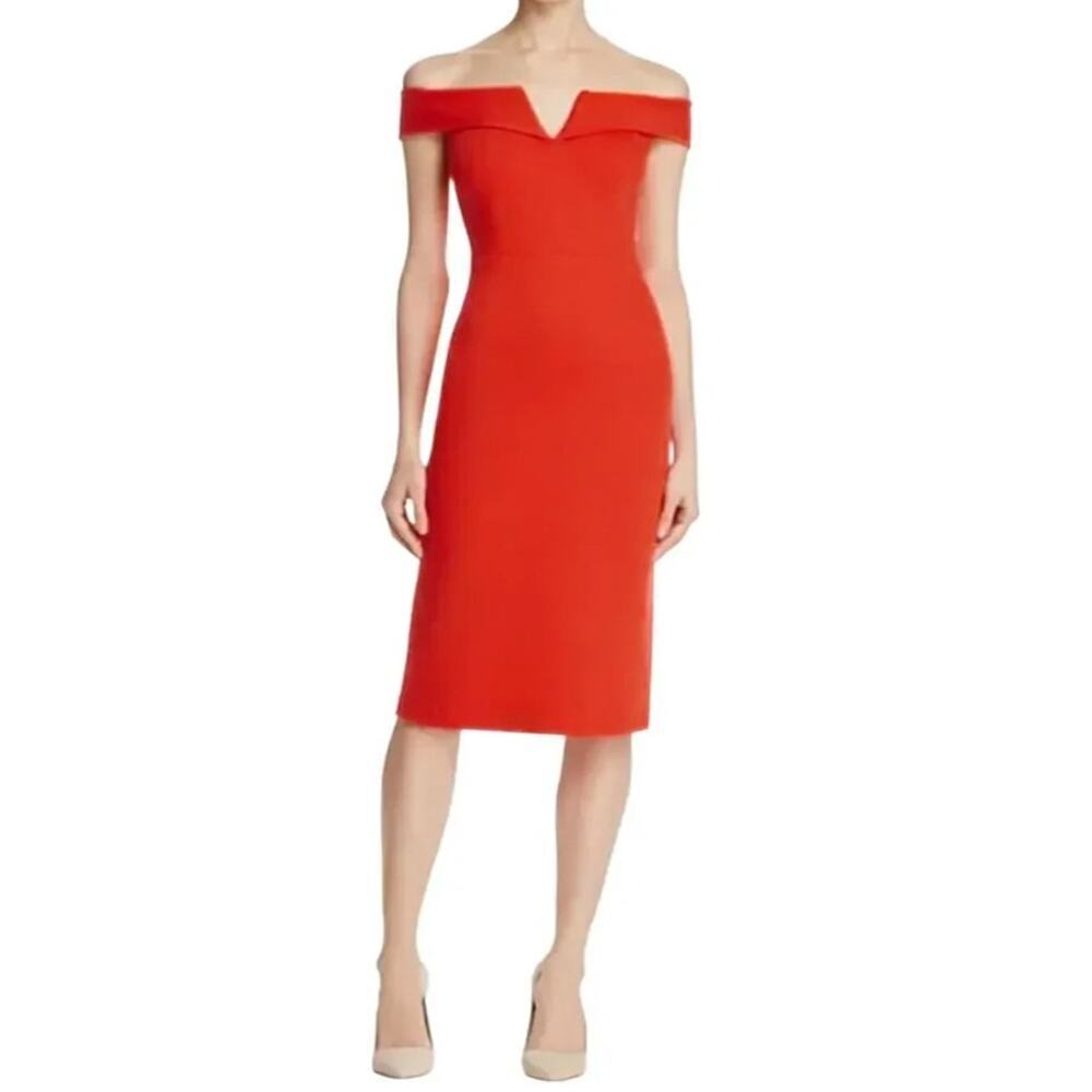 Alice + Olivia Sienna Sheath Off Shoulder Dress Size 6